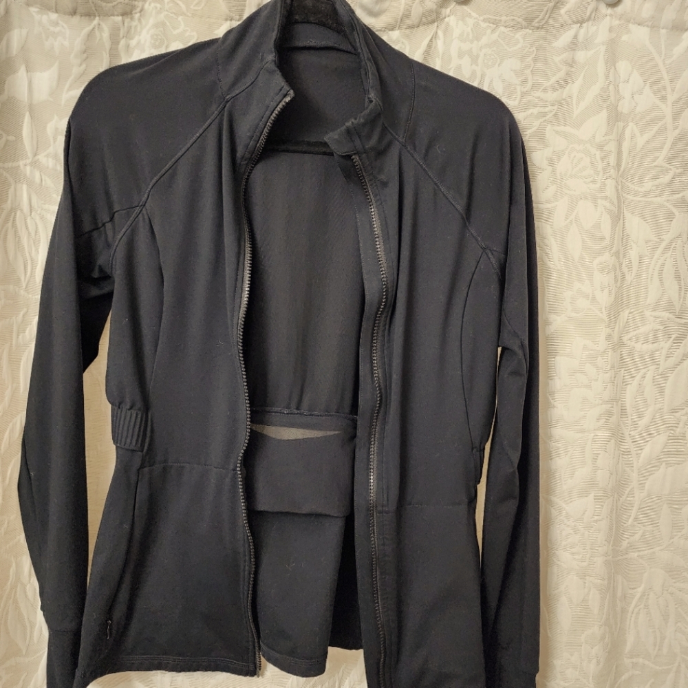 Fila Black Utility Jacket Sleek Technical Fabric
